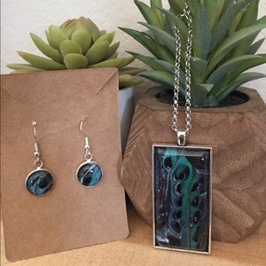 Jewelry: one of a kind necklace and earring set
